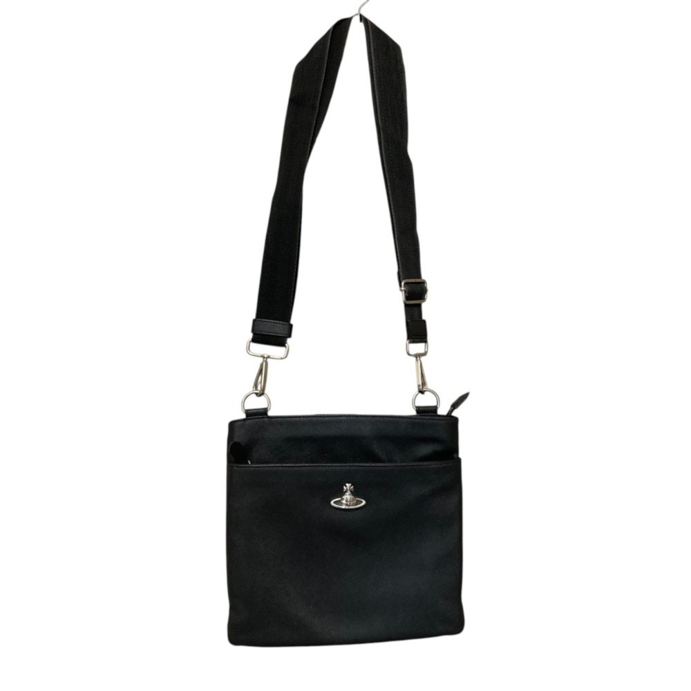 Vivienne Westwood Orb Logo Sacoche Shoulder Bag, Black, Women's